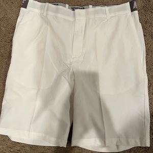 Nike Dri-Fit white mens golf shorts